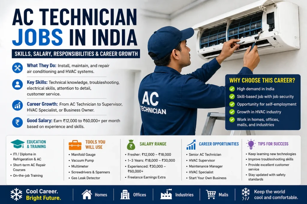 AC Technician Jobs – Skills, Responsibilities, and Career Opportunities